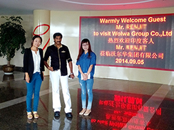 印度客戶訪問(wèn)沃爾華集團(tuán)
