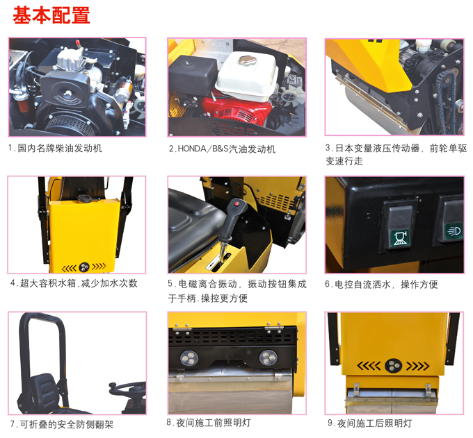 GNYL41駕駛式壓路機基本配置