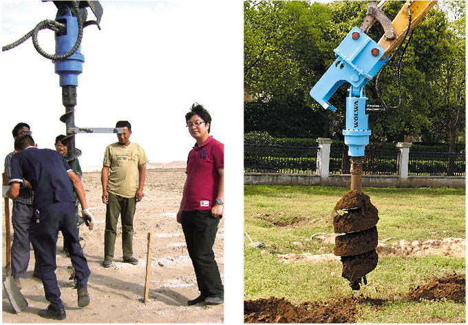 螺旋鉆機作業圖 螺旋鉆機作業圖