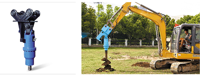 螺旋鉆機作業圖