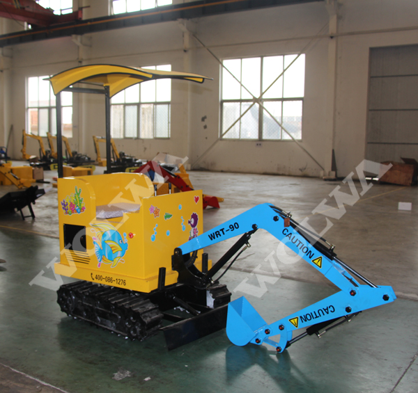 沃爾華90度旋轉兒童游樂挖掘機